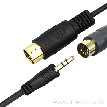 Pvc Stereo Audio 3.5Mm Jack To Din Cable